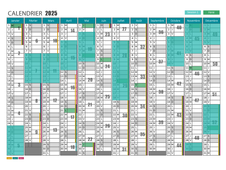 Mon calendrier Camping Quart